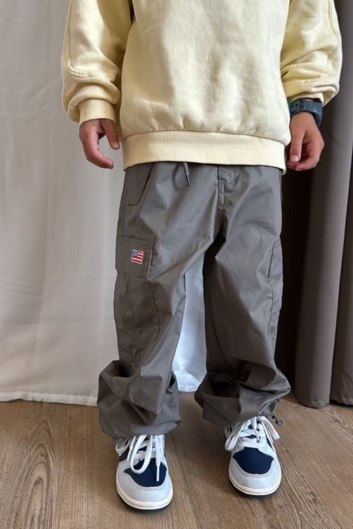 UFO KIDS, Cargo Wind pants, Moss