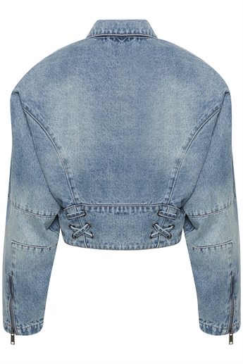 Gestuz, Katha Denimjacket, Mid Blue Washed