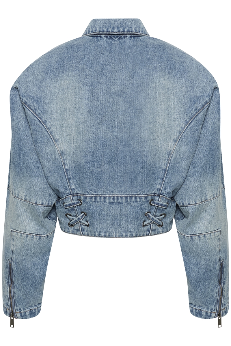 Gestuz, Katha Denimjacket, Mid Blue Washed