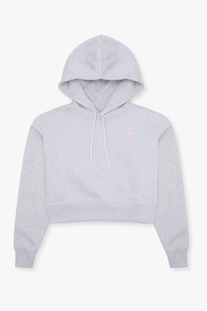 7 Days Active, Organic Fitted Hoodie, Heather Grey