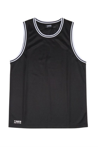 7 Days Active, Mesh Tanktop, Black