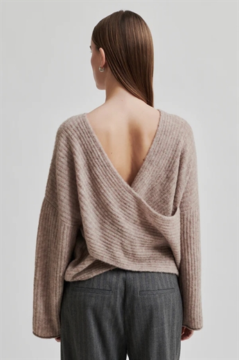 Second Female, Ymma Knit Open Back, Roasted Cashew