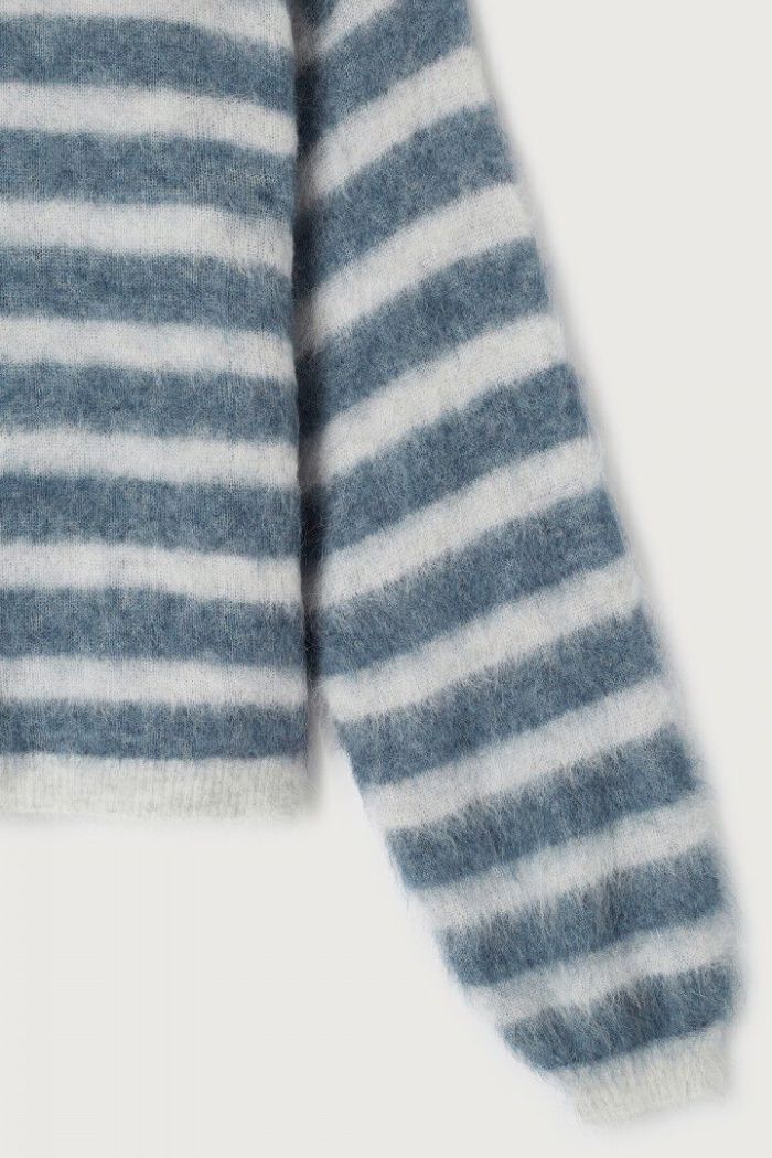 American Vintage, NEN18CE jumper, POLAR MELANGE STRIPED