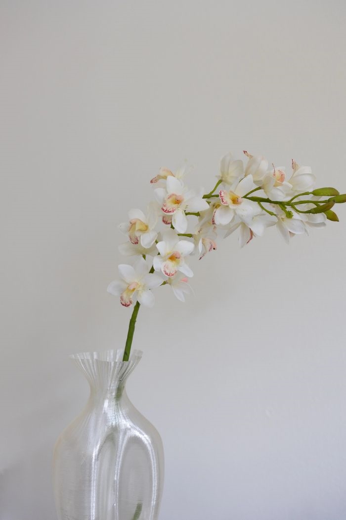 Artificial Cymbidium | Cymbidium orkidé - Small, White