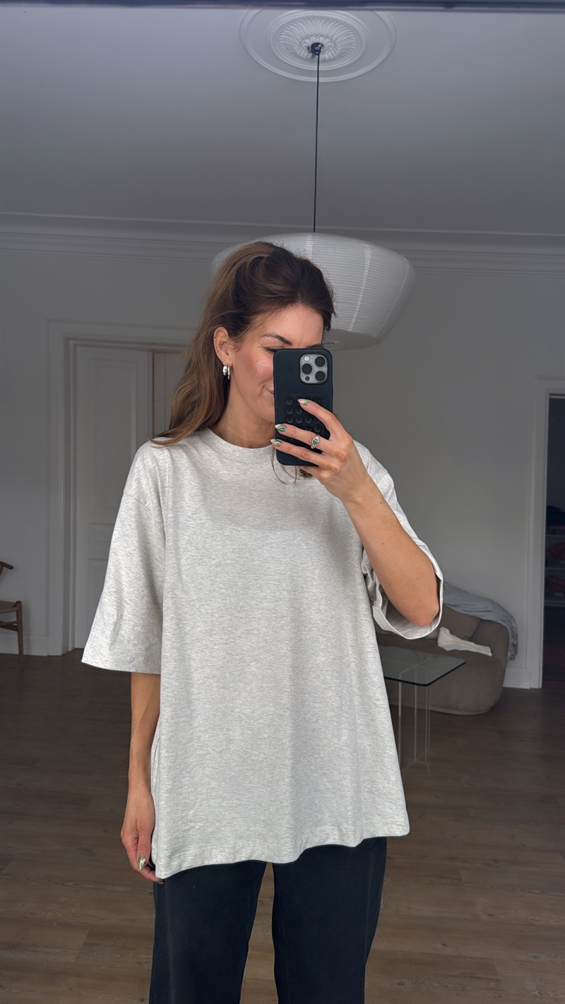 Lima 2/4 Oversize T-Shirt, Light Grey Melange