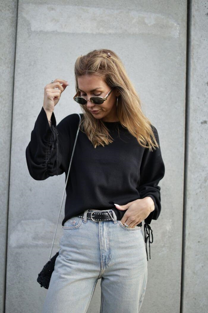 Liha Crew neck knit, Black