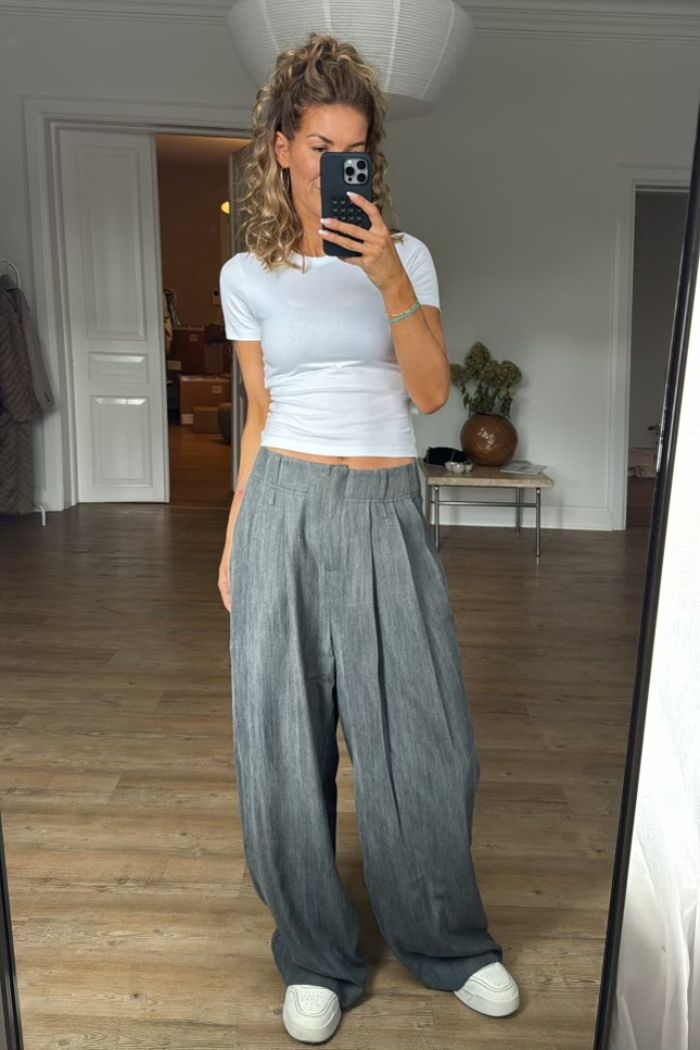 Yin Studio, LouLou pants, Denim grey