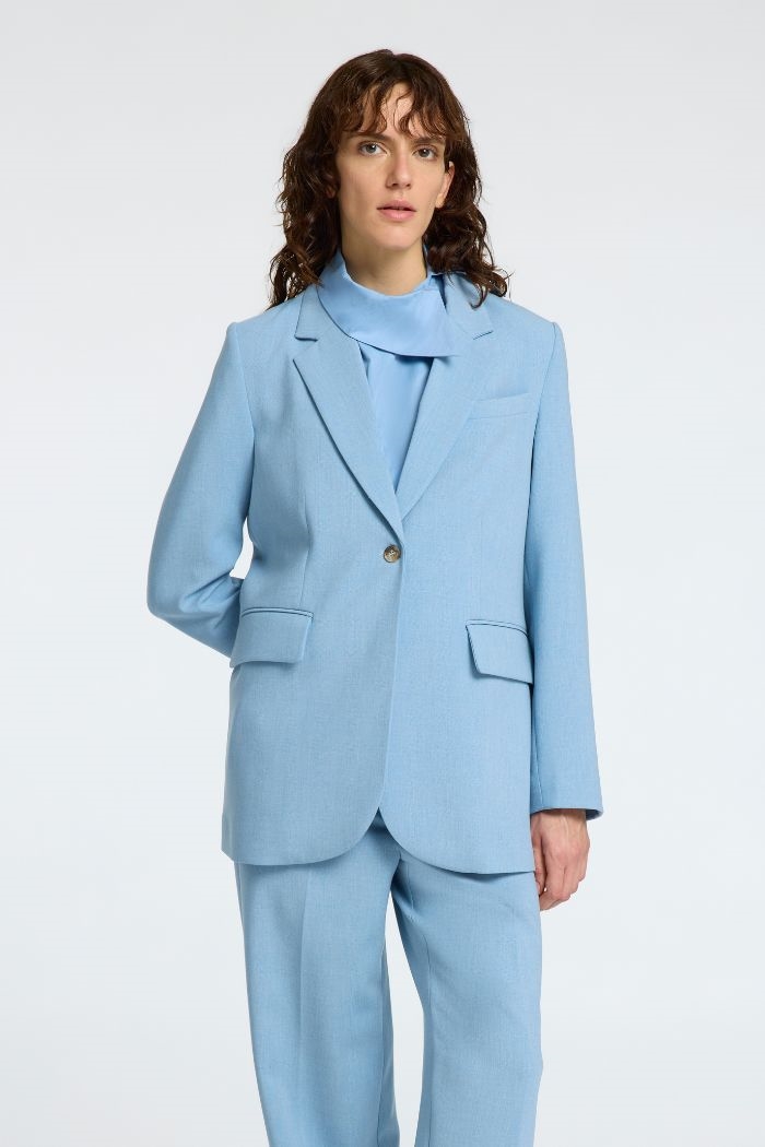 Rita Freia LS Long blazer, Endless Sky