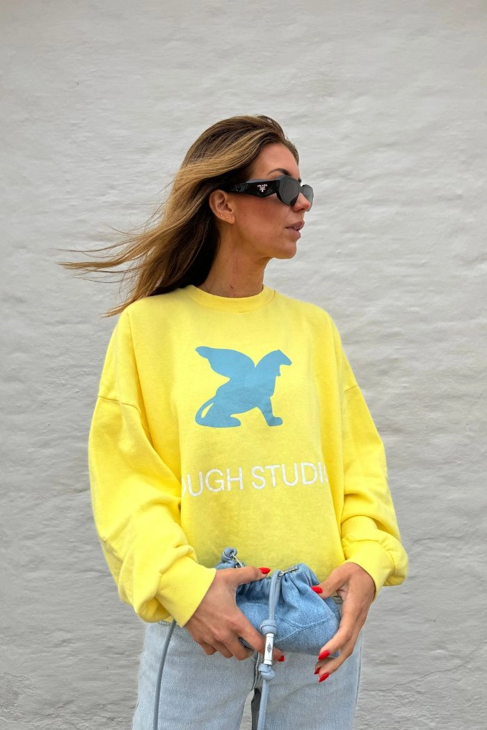 Rough Studios, RS Sweater, Yellow/Blue