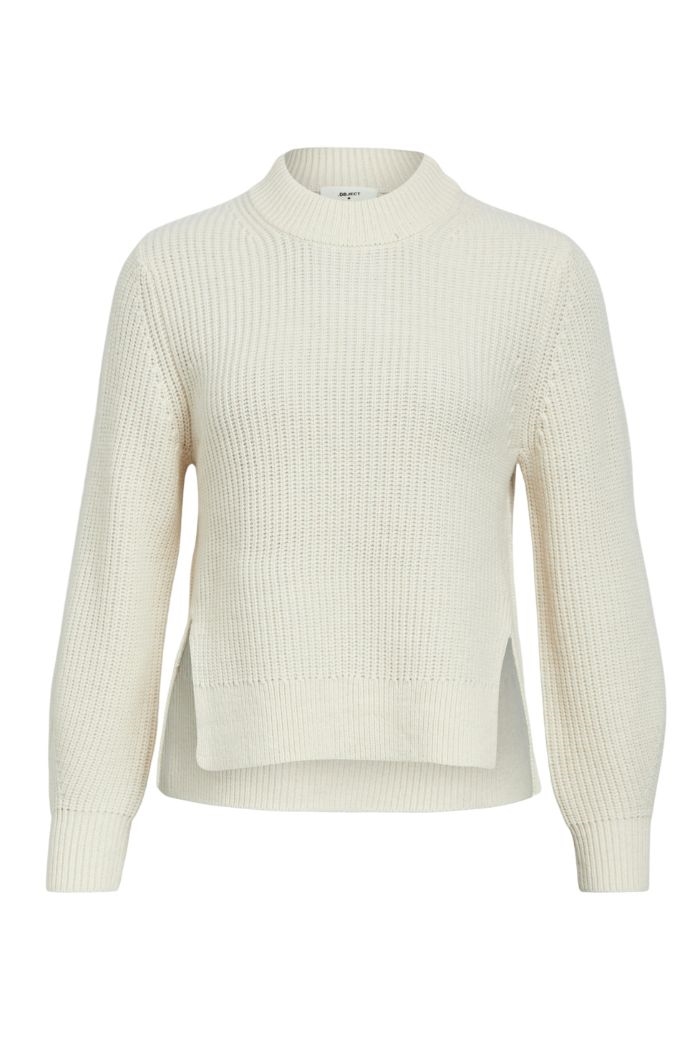 Topa L/S Knit pullover, White Sand