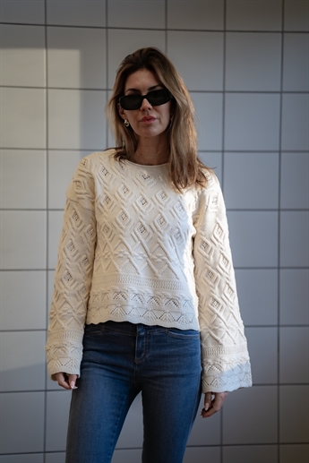 Summer Knit Pullover, Sandshell/Melange