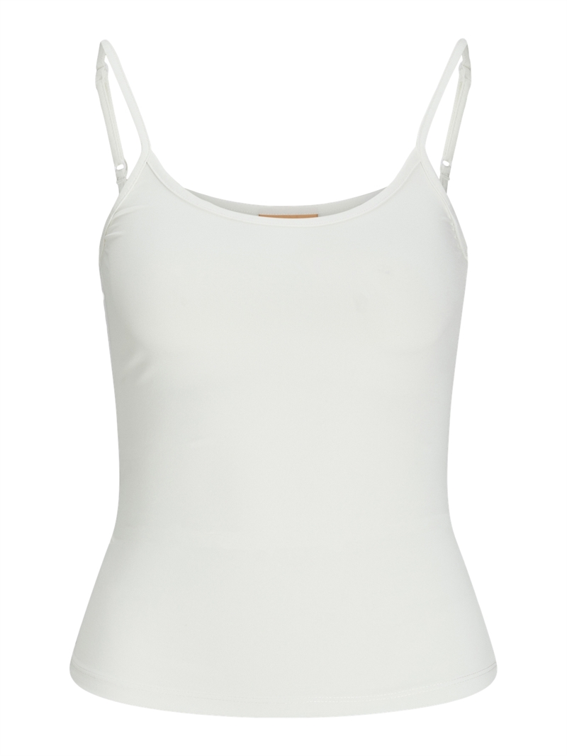 Saga Singlet Top, White