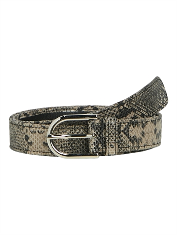 Becca Leather Belt, Snake 