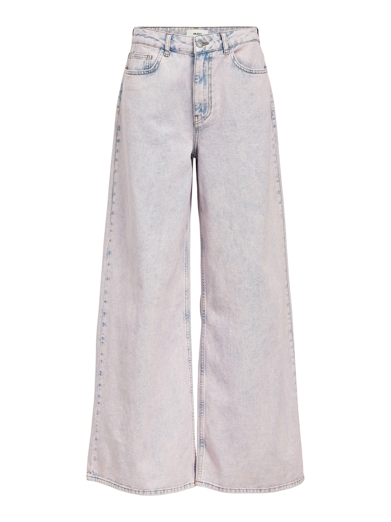 Bella HW Denim Jeans, Pink Frosting