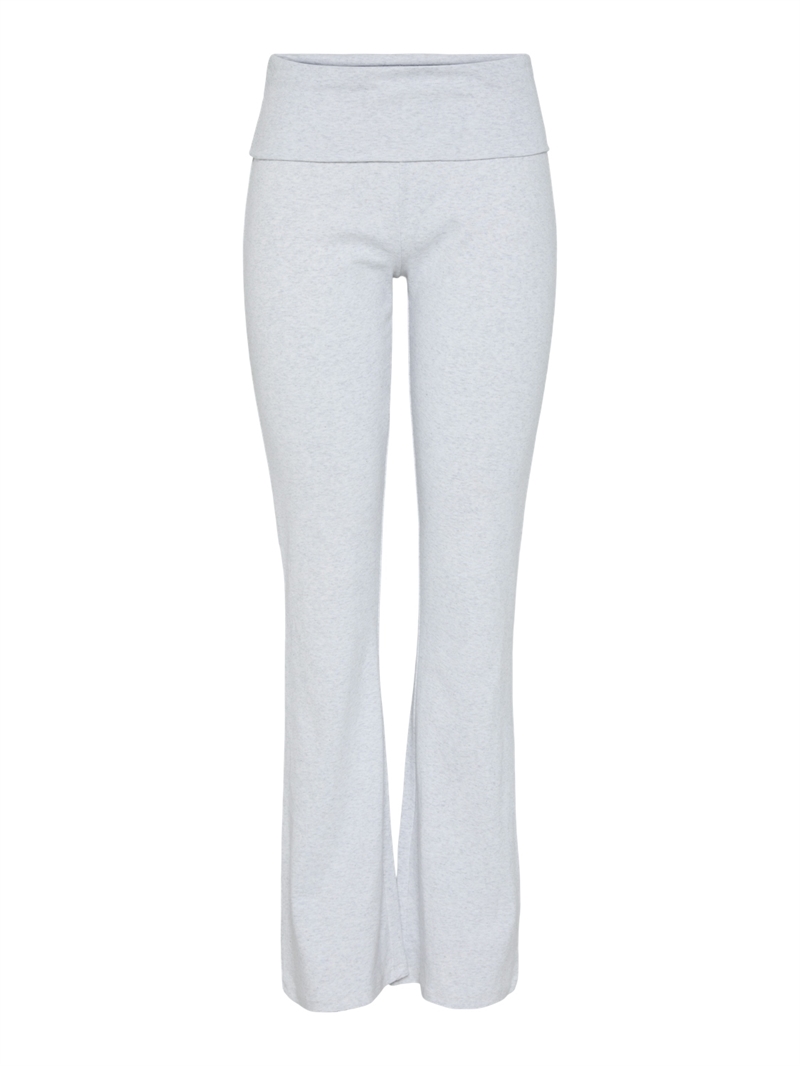 Gina Flared Leggings, Light Grey Melange