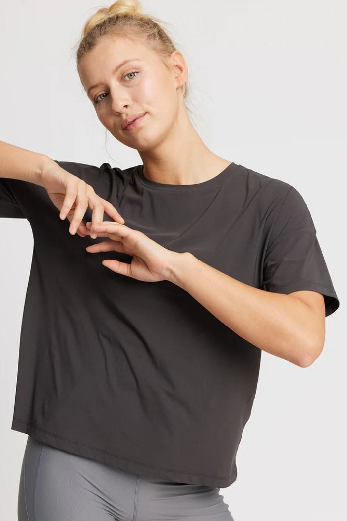 Rethinkit, Vela Loose tee, Almost black