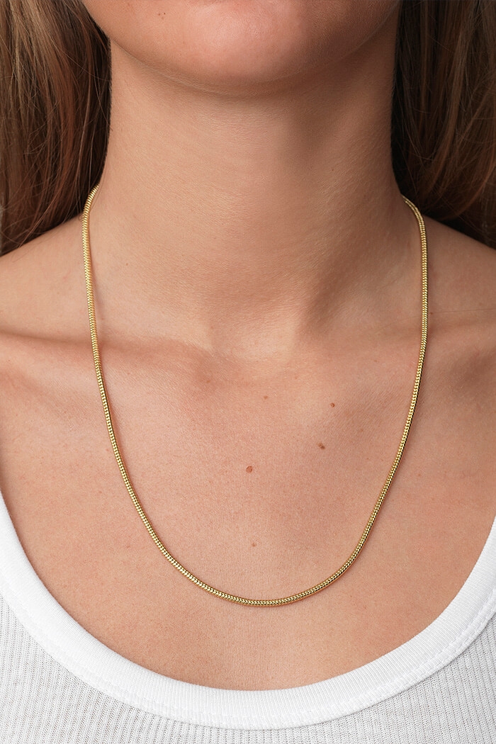 ANNI LU, Golden Mamba Necklace, gold