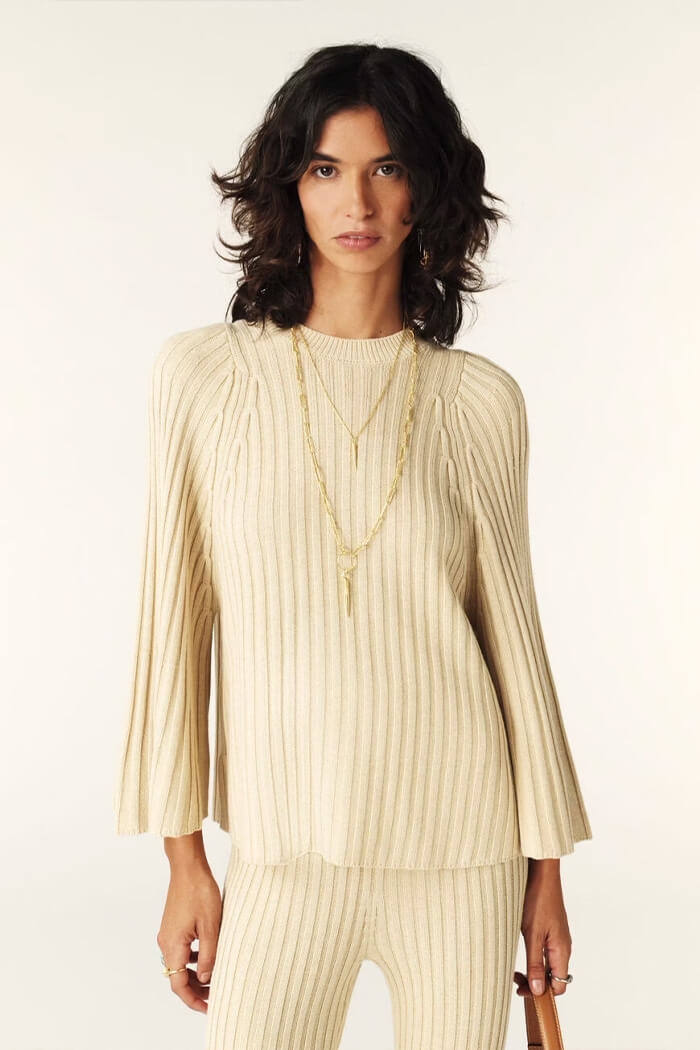 Ba&sh, Pull Jobert knit, Beige