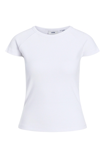 Freja Rib Tee, White