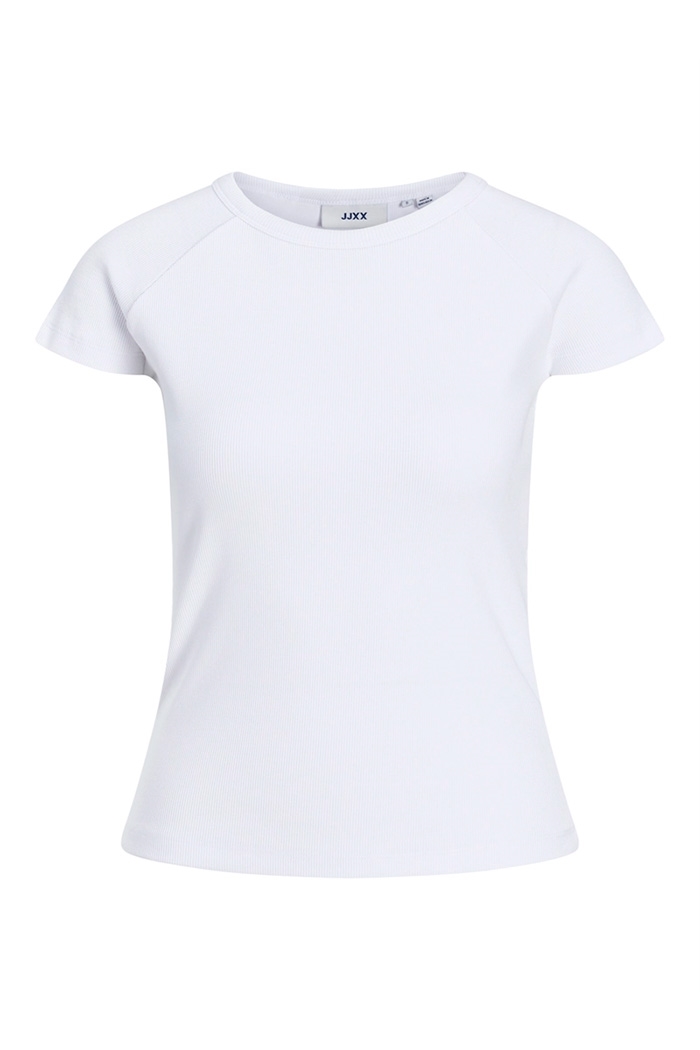 Freja Rib Tee, White