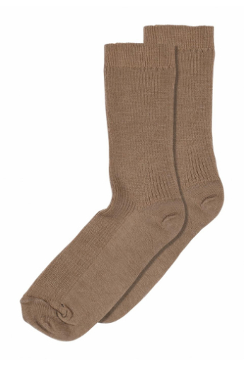 MP Denmark, Fine Wool Rib Socks, Coca Mocha