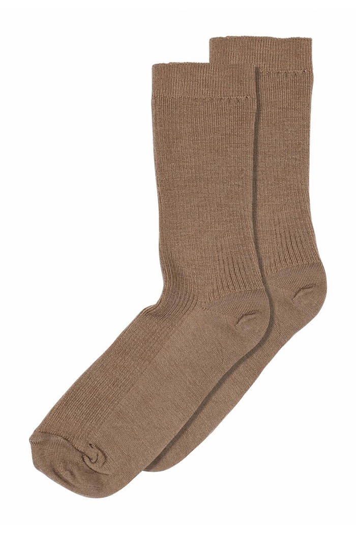 MP Denmark, Fine Wool Rib Socks, Coca Mocha