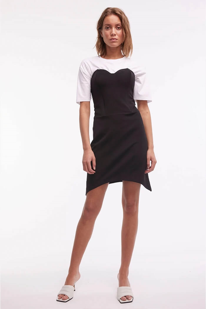 Oval Square, Town dress, black