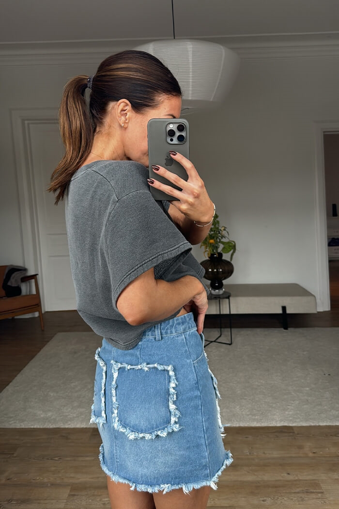 RESUMÉ, Ariris denim skirt, Washed denim