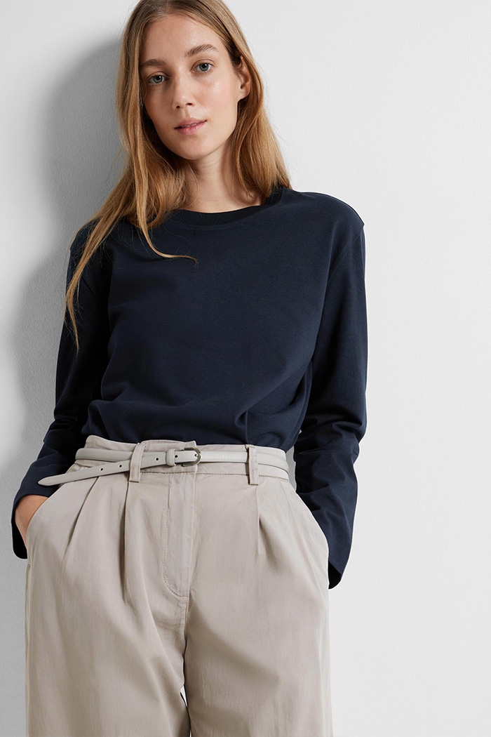 Essential LS Boxy Tee, Dark Sapphire