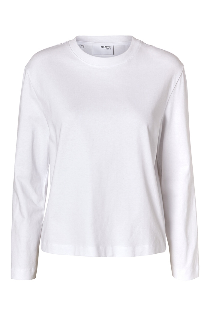 Essential LS Boxy Tee, White